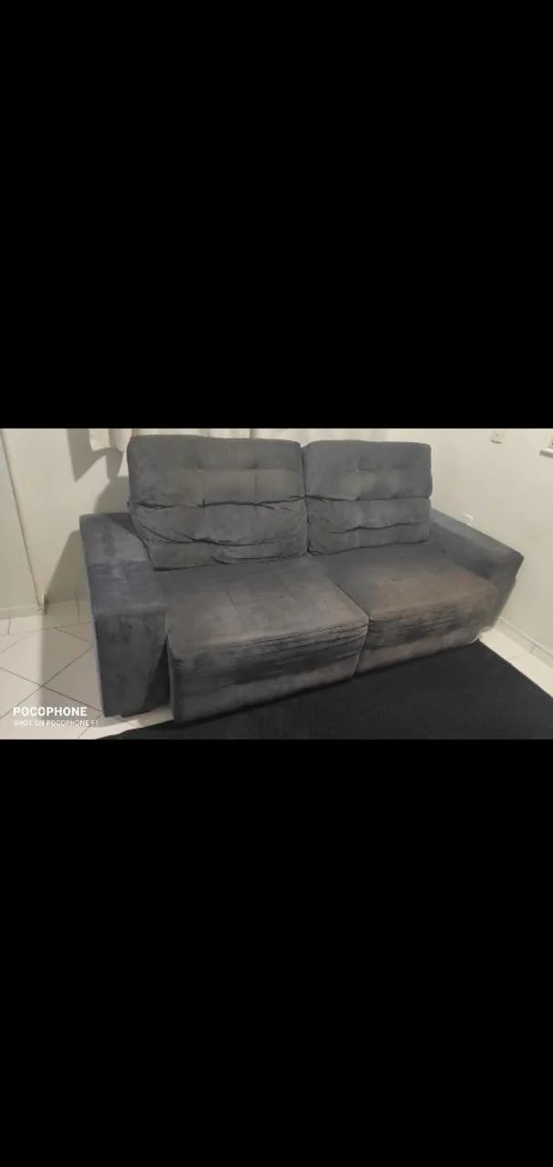 Sofá  reclinável com chaise - Foto 2