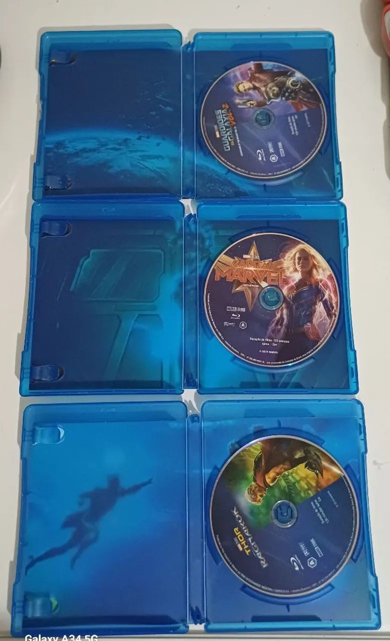 Blu-ray - Capitã Marvel, Thor Ragnarok e Guardiões da Galáxia 2 - Foto 5