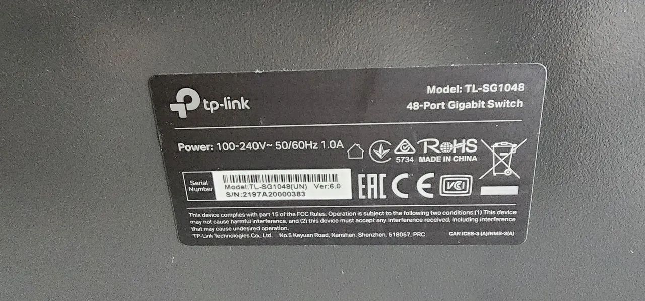 TP-Link Switch 48 Portas Gigabit Rack 19 - Usado - Foto 3