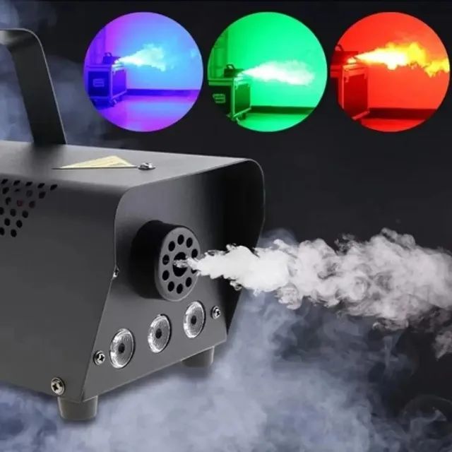maquina de fumaça com leds e liquido para 10 festas - Foto 4
