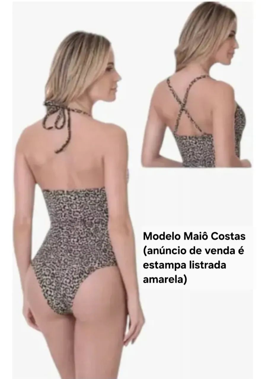 Maiô de Praia com bojo sem aro Demillus  - 46 - Foto 4