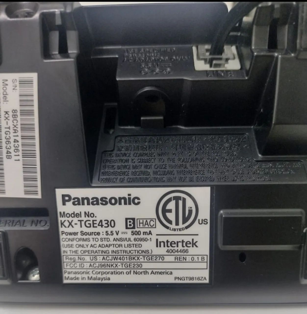 Telefone sem fio Panasonic 4 unidades  - Foto 3