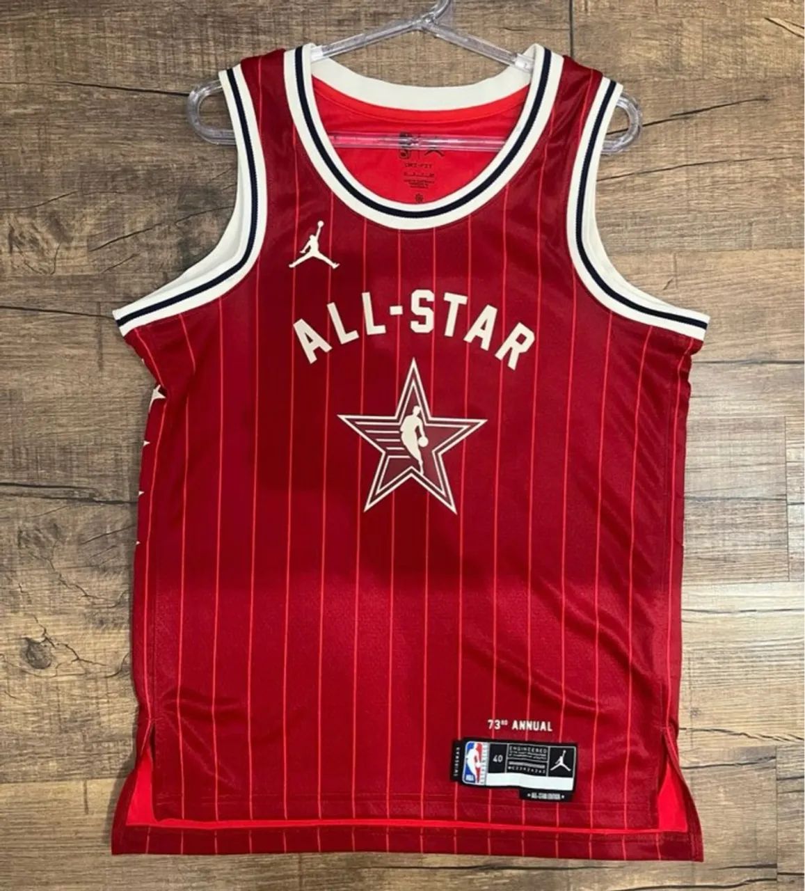 Camisa de Basquete Donovan Mitchell #45 - Vermelha - Foto 4