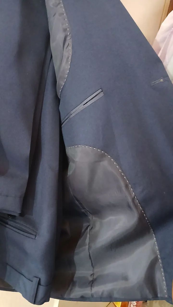 Terno e Calça Azul Novo 50/44 - Foto 3