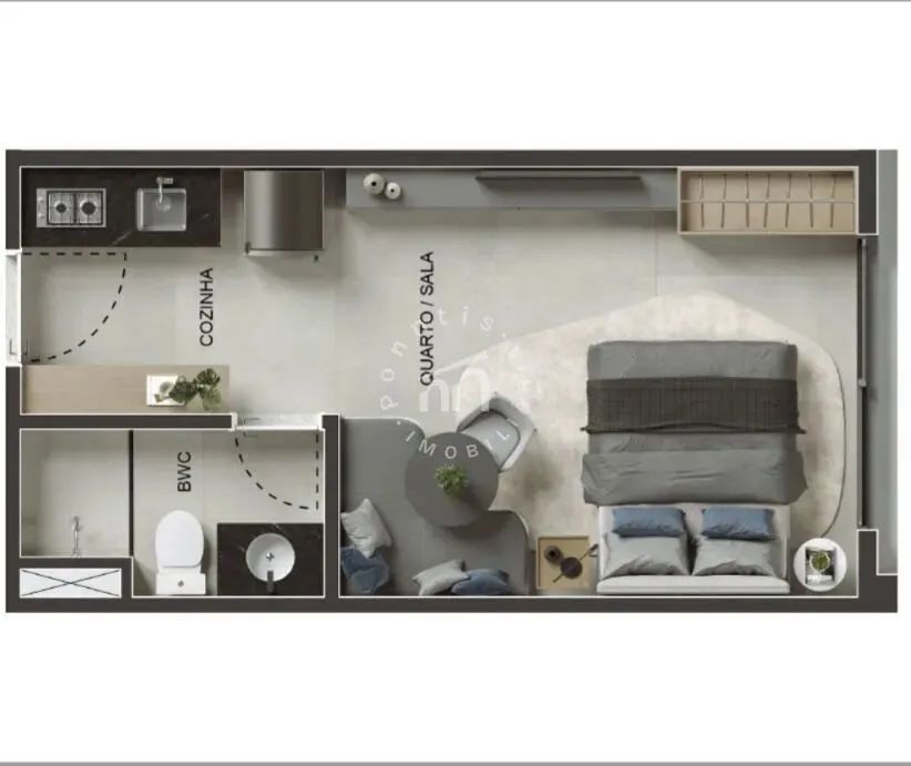AvNue Hall - Apartamento Studio à venda, 22m2 em Piedade - Foto 2