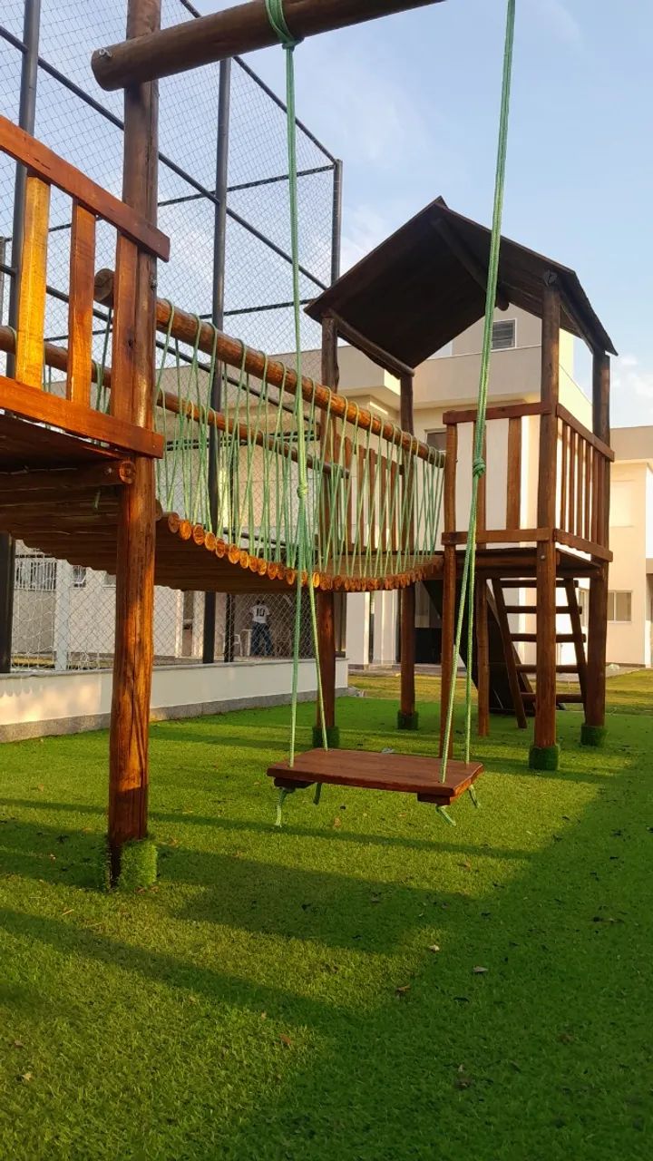 Playground de madeira - Foto 4