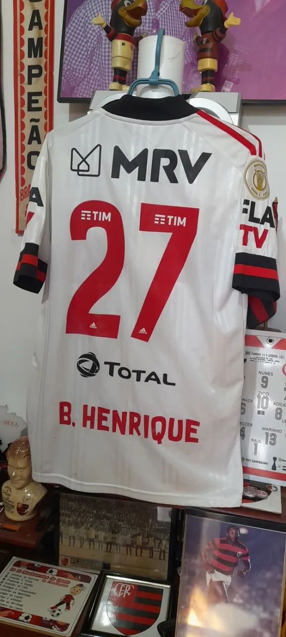Camisa flamengo adidas Bruno Henrique número 27 - Foto 2
