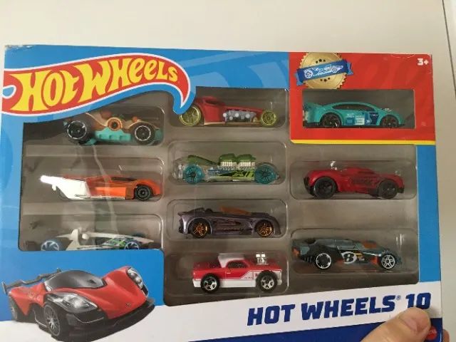 10 Pack Hot WHeels 10 carrinhos lacrado e novo