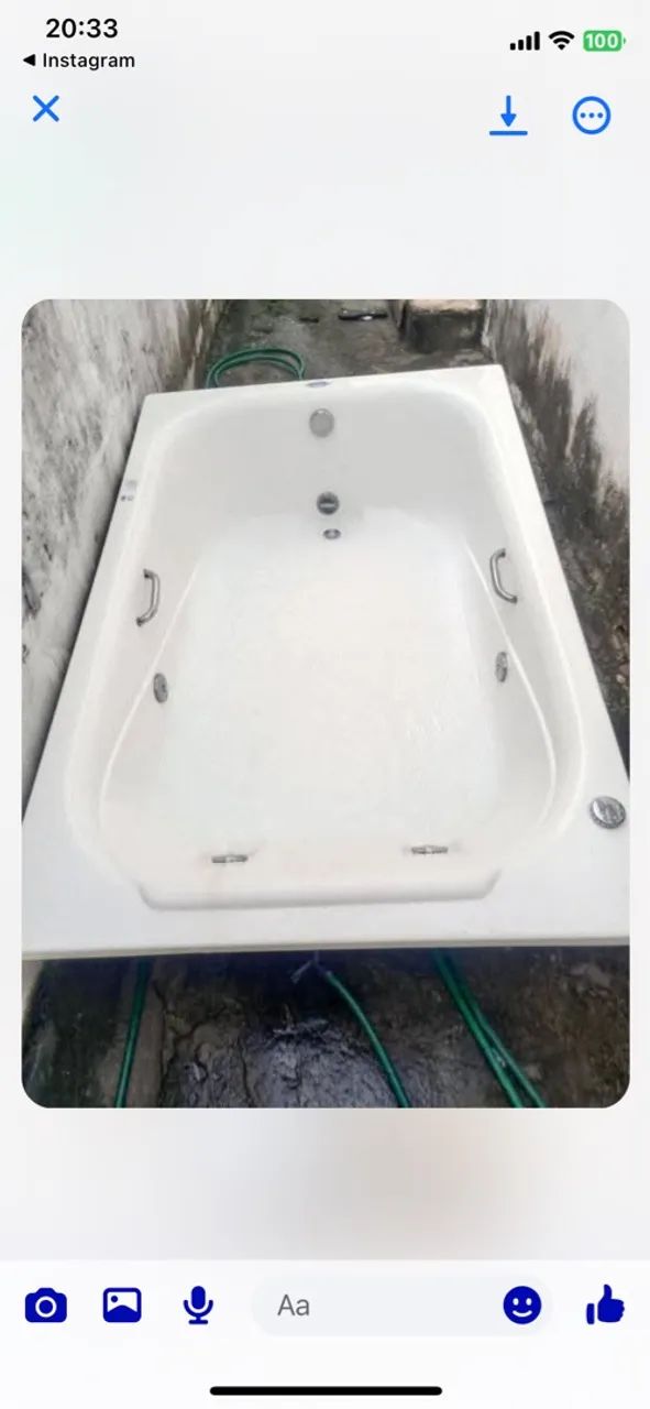 Hidromassagem Banheira ouro branco 