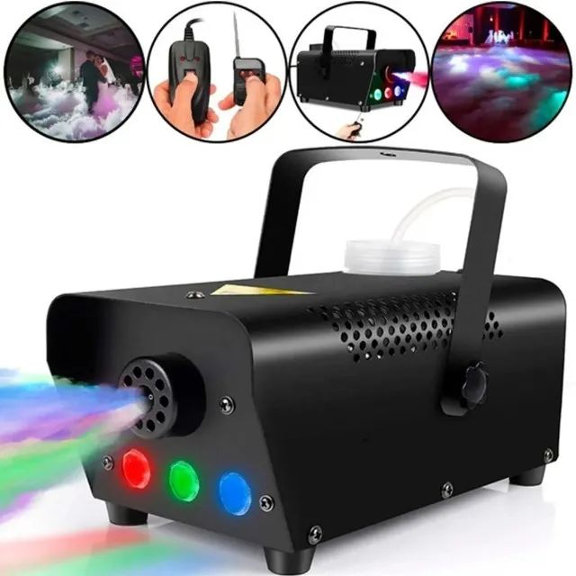 maquina de fumaça com leds e liquido para 10 festas - Foto 3
