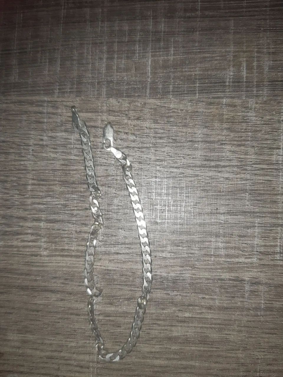 Corrente de Prata Masculina e pulseira 