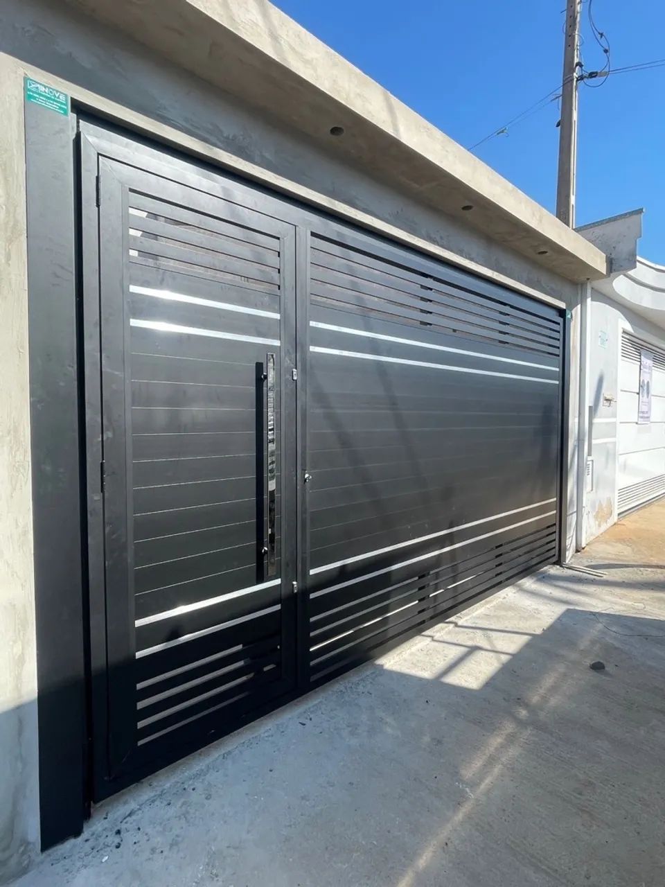 Portões eletrônicos em alumínio - Foto 4