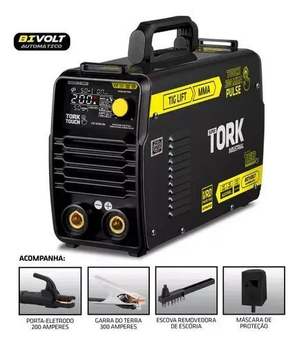 INVERSOR INDUSTRIAL 200 AMPERES TIG/ELETRODO 220V-Tork - Foto 6