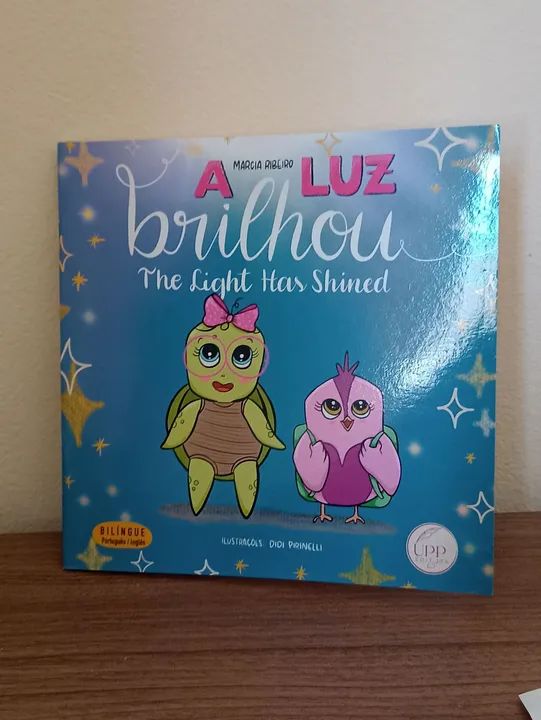 Livro cristão infantil A luz brilhou
