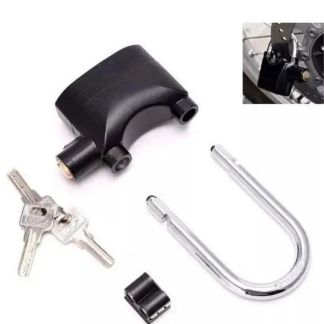 Cadeado Com Alarme Sonoro Anti-furto Comércio moto Prova De Água-Pronta Entrega - Foto 2
