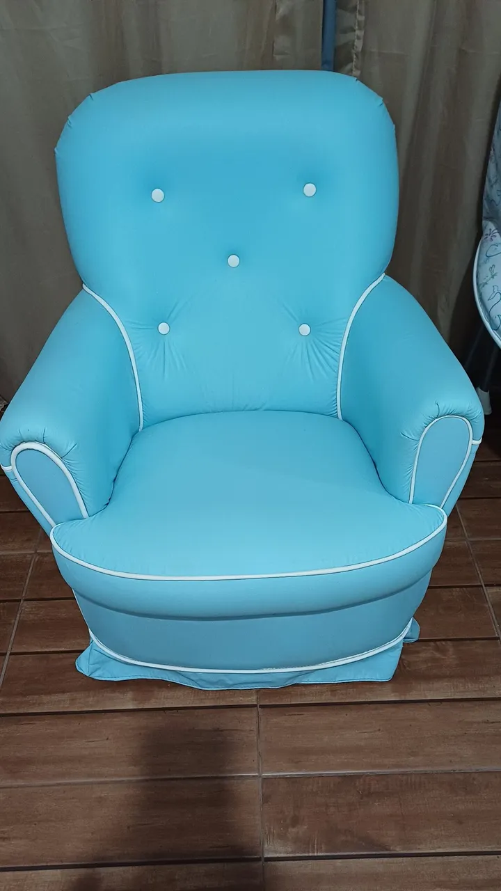 Poltrona de amamentação Azul Bebê