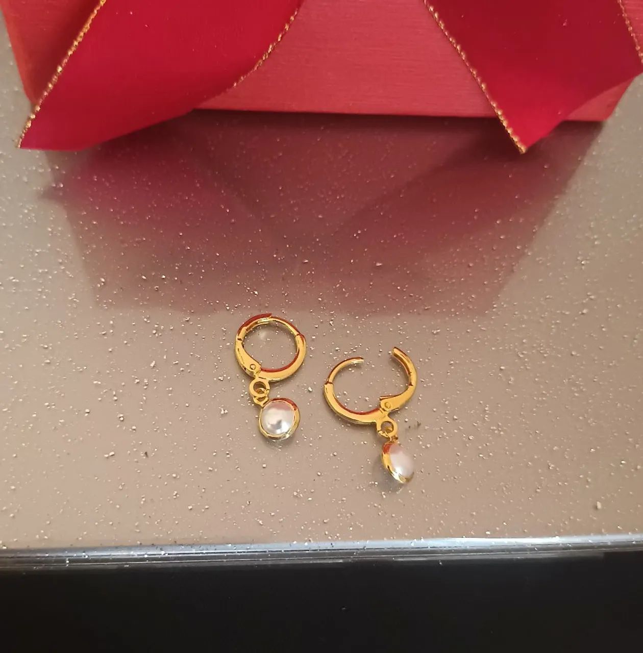 Lindos Brincos de Argola com Pérola. Promoção ! - Foto 3