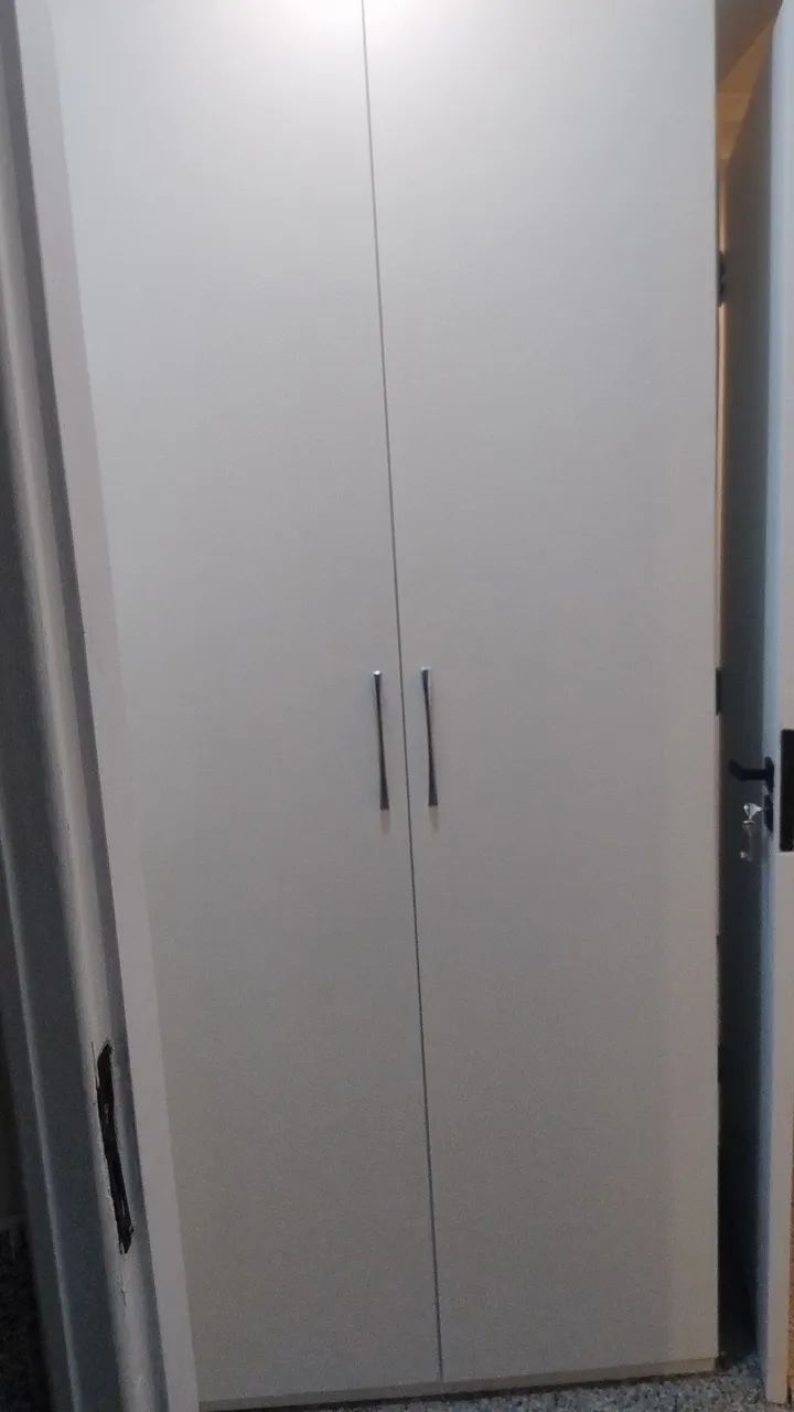 Guarda-Roupas Branco de 2 Portas com 3 Gavetas - Foto 4