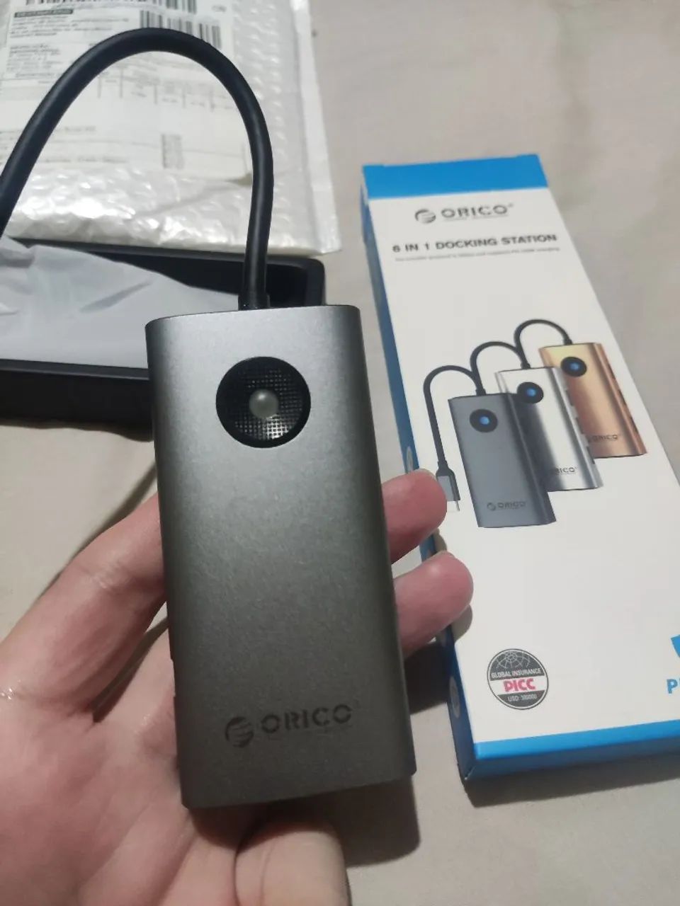 Adaptador HUB USB-C 6 em 1 Orico - Foto 2