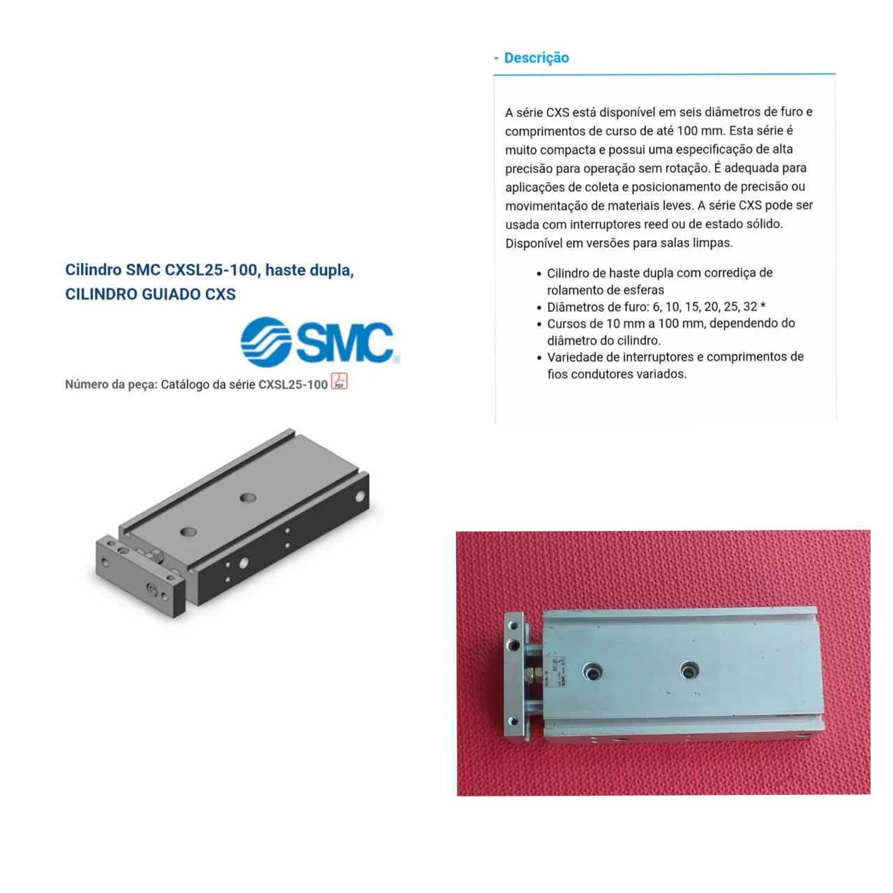 Cilindro pneumático pra torno automático  - Foto 5