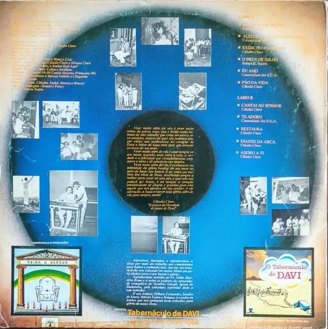 Lp Disco de Vinil Gospel Evangélico Tabernáculo De Davi - Muito Além Do Véu - com encarte - Foto 2