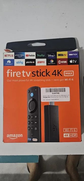 Fire TV Stick 4K Max - Wi-Fi 6 - 4K HDR - Novo