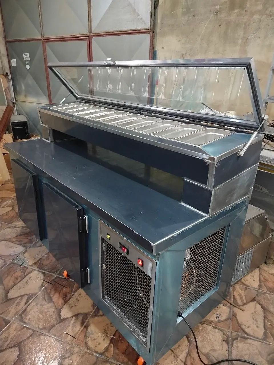 Balcão Self-Service de Aço Inox e Granito - Foto 3