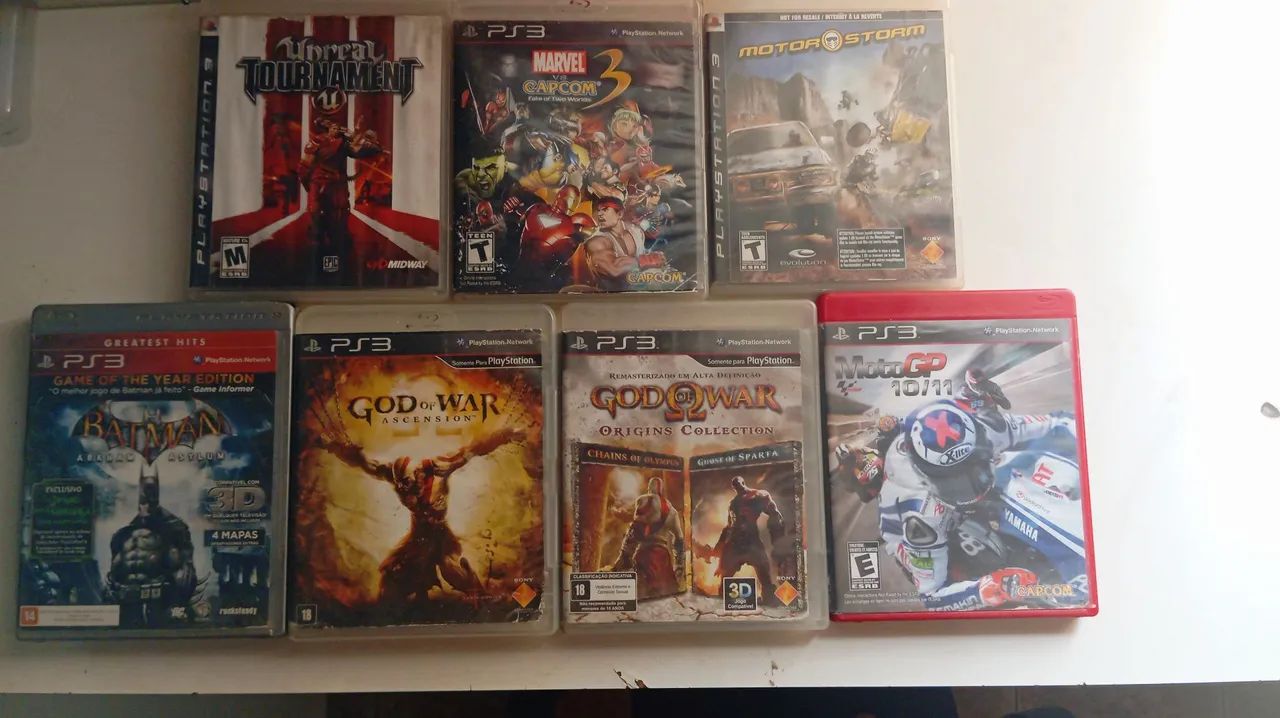  Jogos PS3 Originais - God of War, Batman, Marvel vs Capcom, Mortal Kombat e mais!