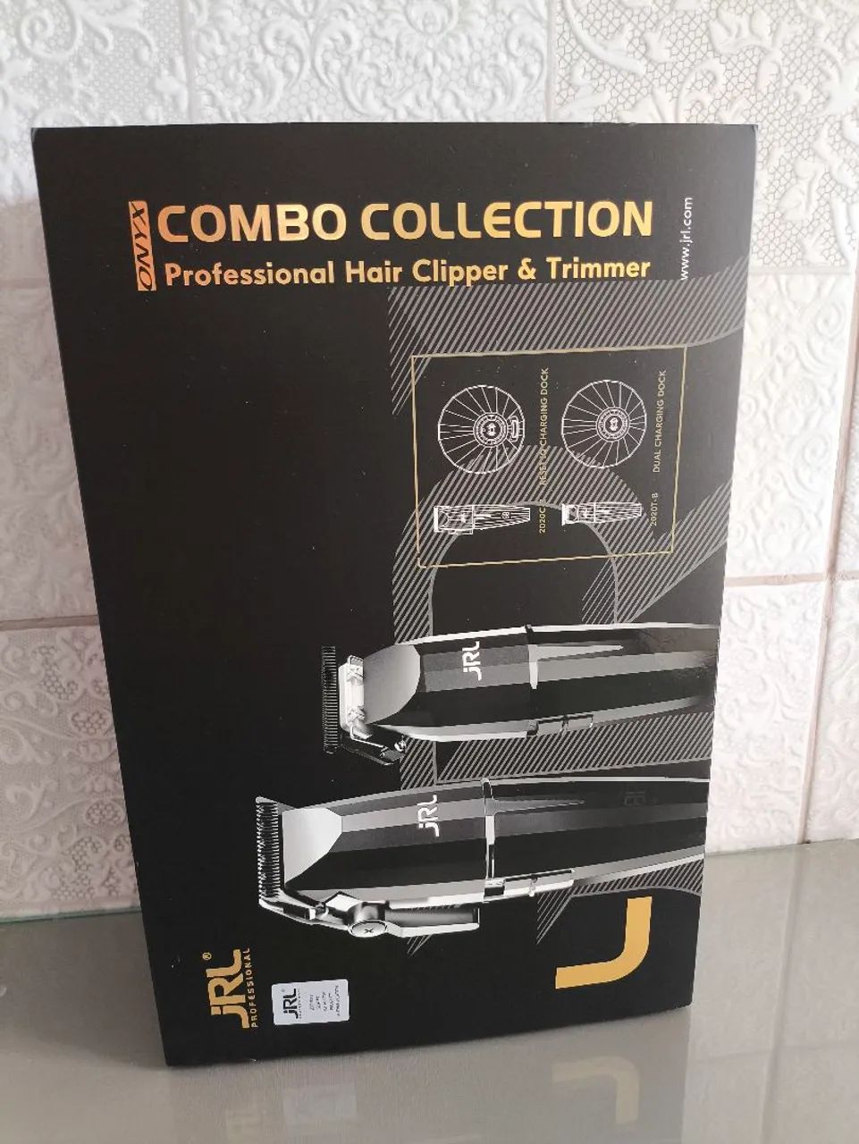 Combo JRL Onyx: Clipper e Trimmer Profissional