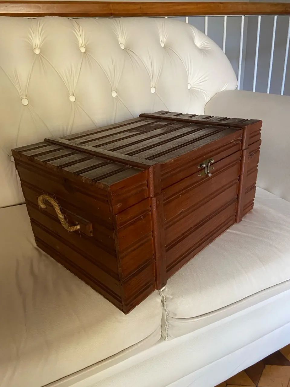 Baú de Madeira para Organização - Foto 2