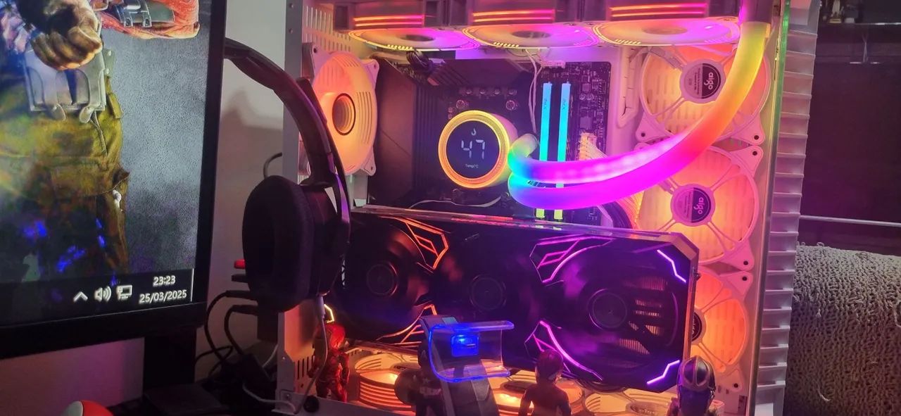 Kit placa mãe b550 msi, Ryzen 7 5700x3d + 2x16gb XPG 3600mhz cl18 descrição no anuncio - Foto 2