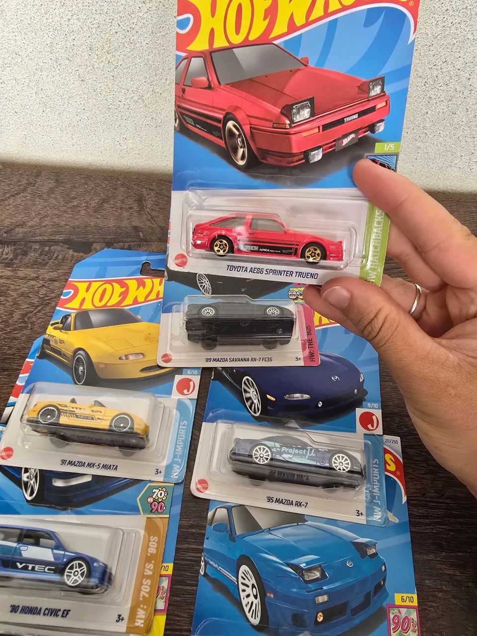 Coleção Hot Wheels JDM 7 miniaturas LACRADAS - Peças e Acessórios