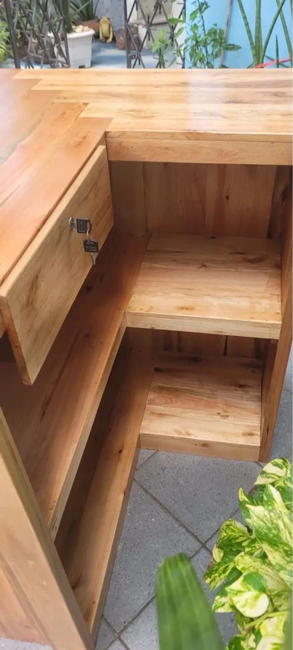 Balcão em L de pallet  - Foto 2