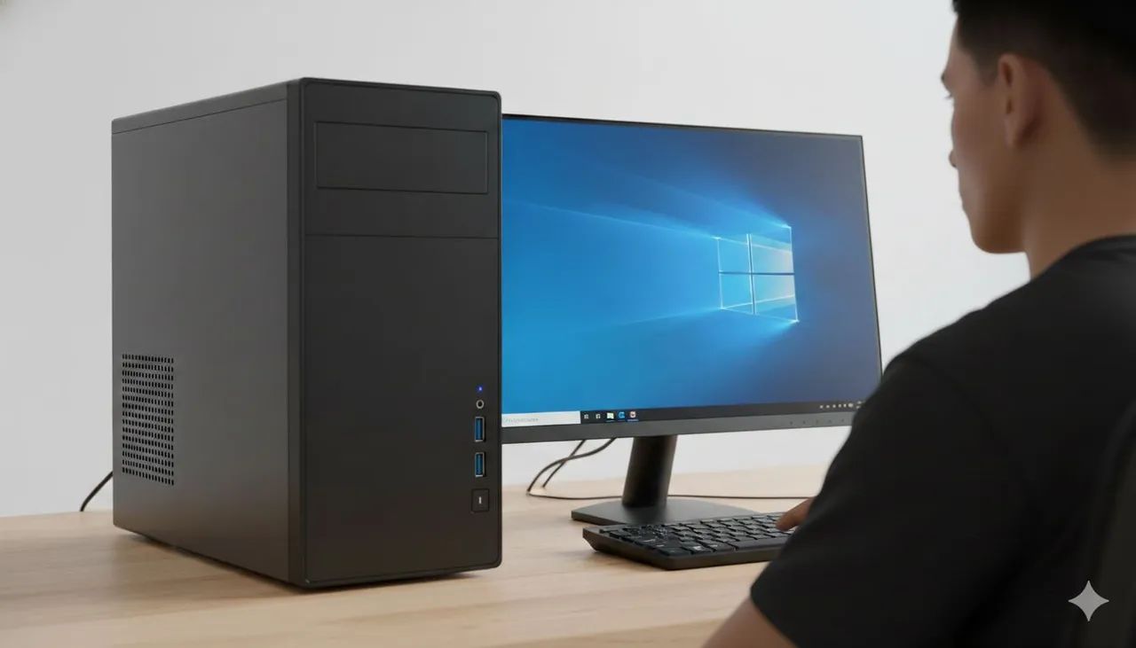 PC Completo em Gabinete Mid-Tower - Pronto para Uso - Foto 4