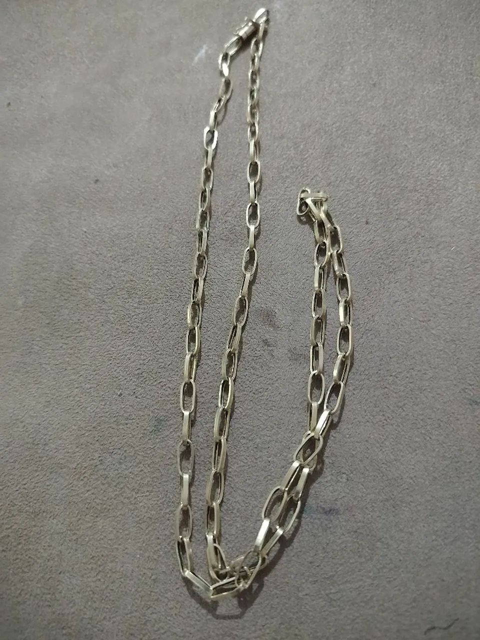 Corrente de Ouro oco 18k - 70cm  - Foto 3