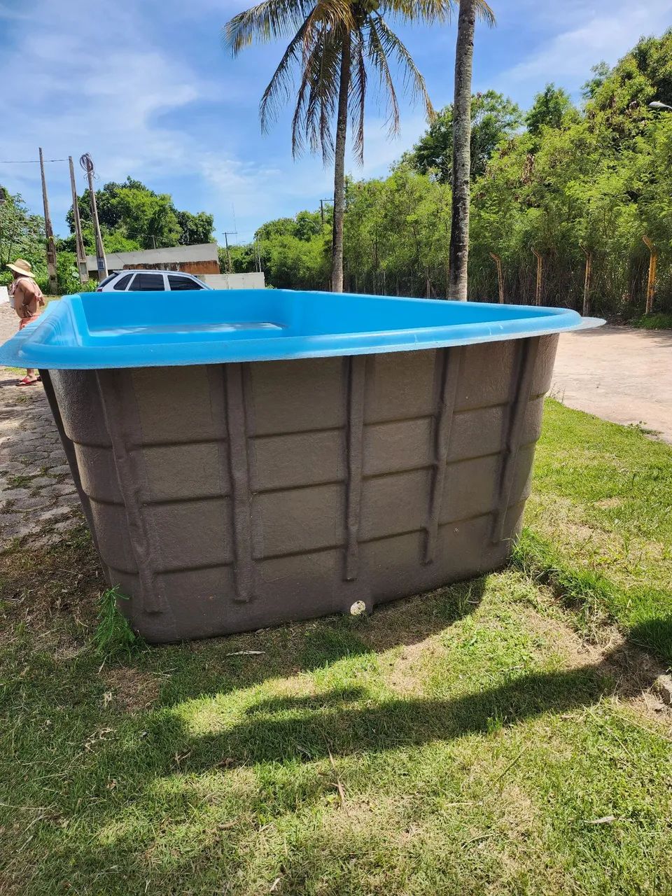 Piscina de fibra azul - Foto 3