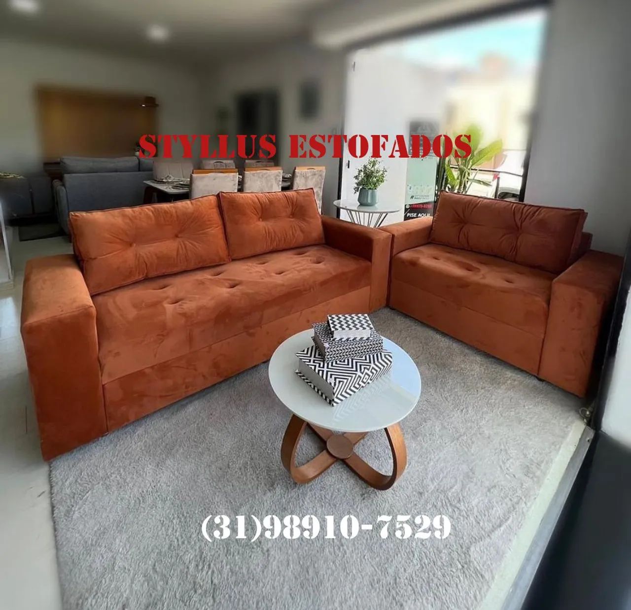 Sofá de 2 e 3 lugares  - Estilo e Conforto!