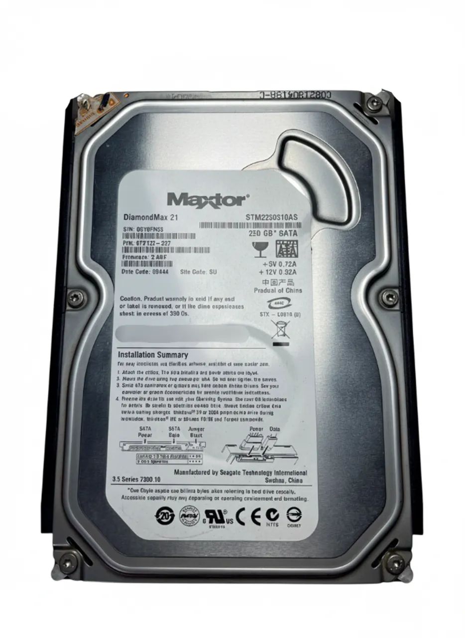 HD Maxtor I 250 Gb I Diamondmax21 I Maxtor I Cinza I Sata - Foto 2