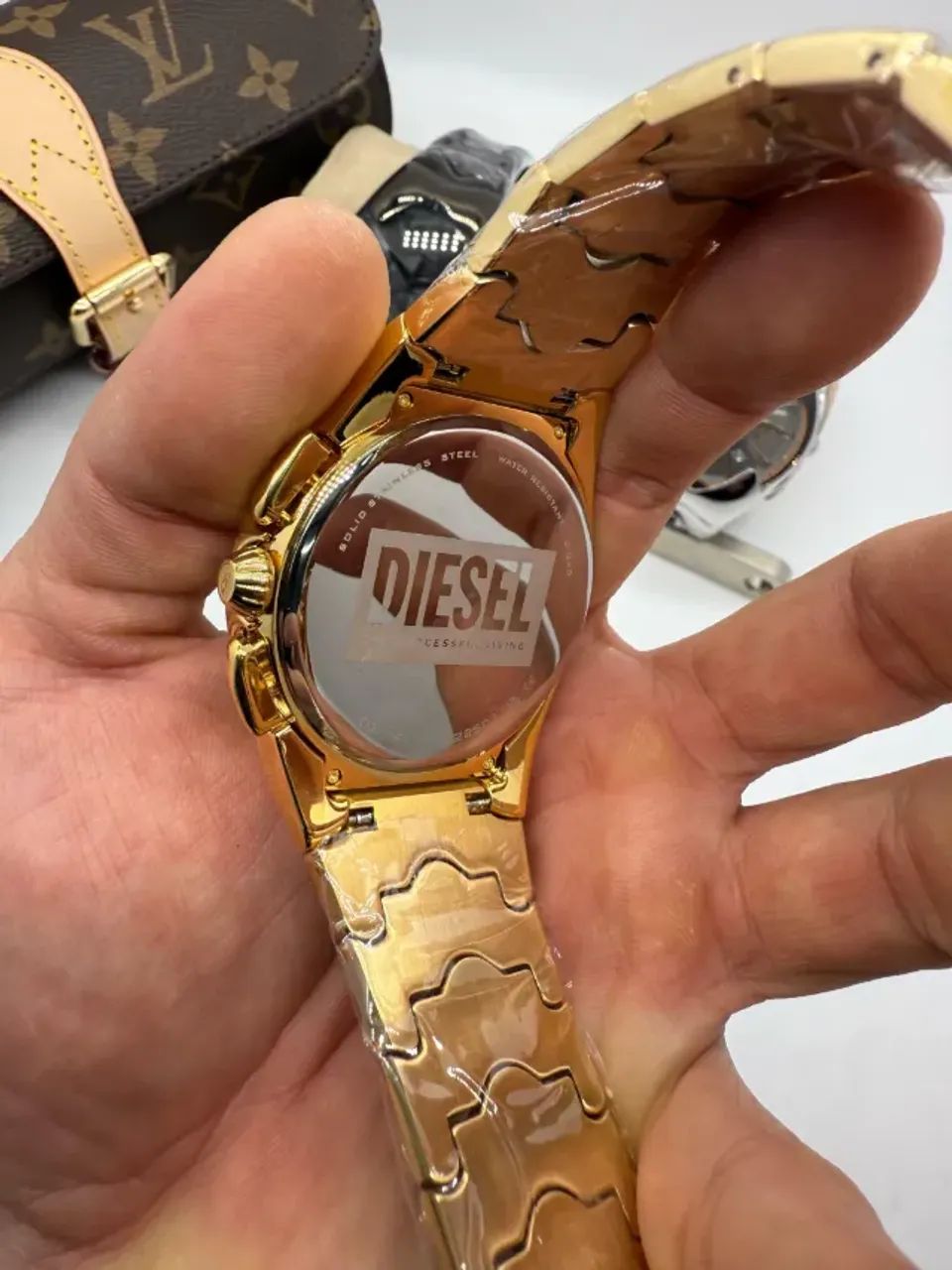 Relógio DIESEL Mercurial Funcional Dourado RARIDADE  - Foto 5