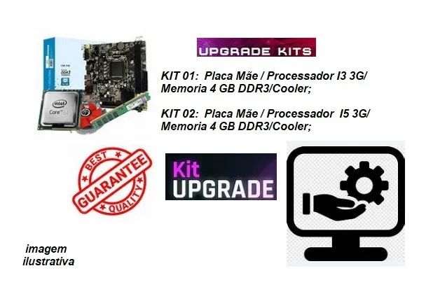 Kit upgrade e placa mãe para PC