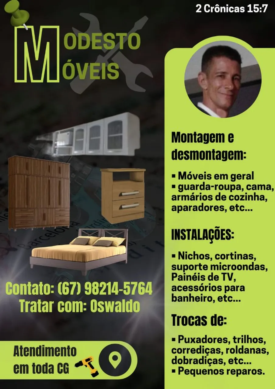 MONTADOR DE MÓVEIS E PEQUENOS REPAROS!