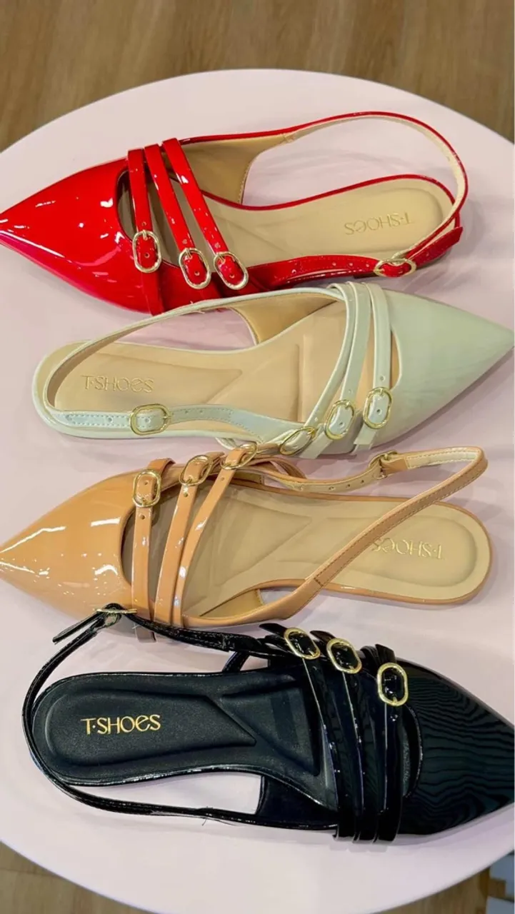 Sandálias Femininas Elegantes T-Shoes - Cores Variadas