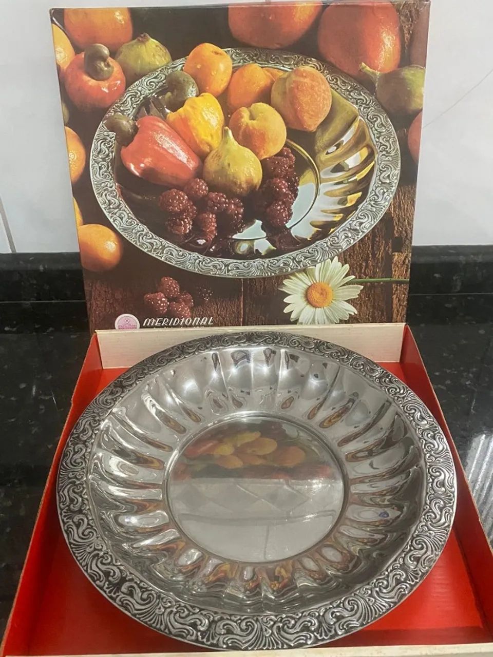 Fruteira centro de mesa Aço Nobre Inox - Meridional  - Foto 2