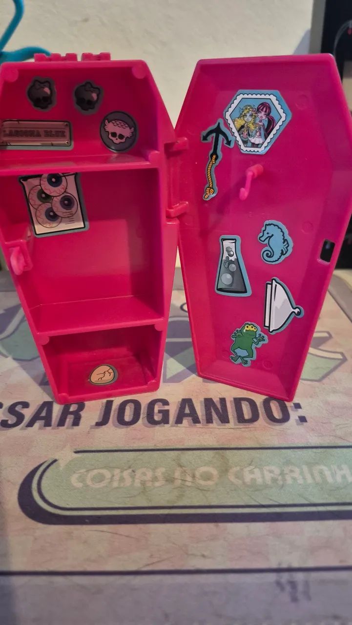 Monster high armário, quadro ovinho e base chuveiro lagoona - Foto 3