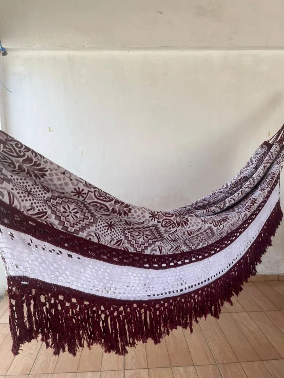 Rede de dormir Marrom com Detalhes - Foto 5