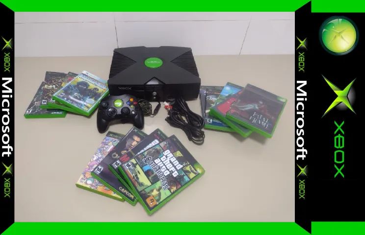 Xbox Classic Super Conservado, Com Aladim-evox + 13 Jogos - Foto 2