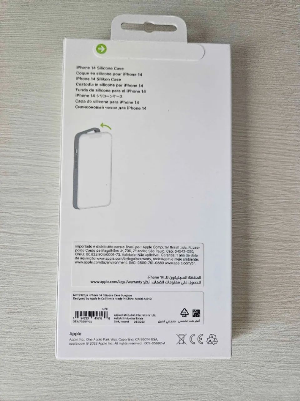 Capa de silicone com MagSafe para iPhone 14 - Amarelo-canário - Foto 3
