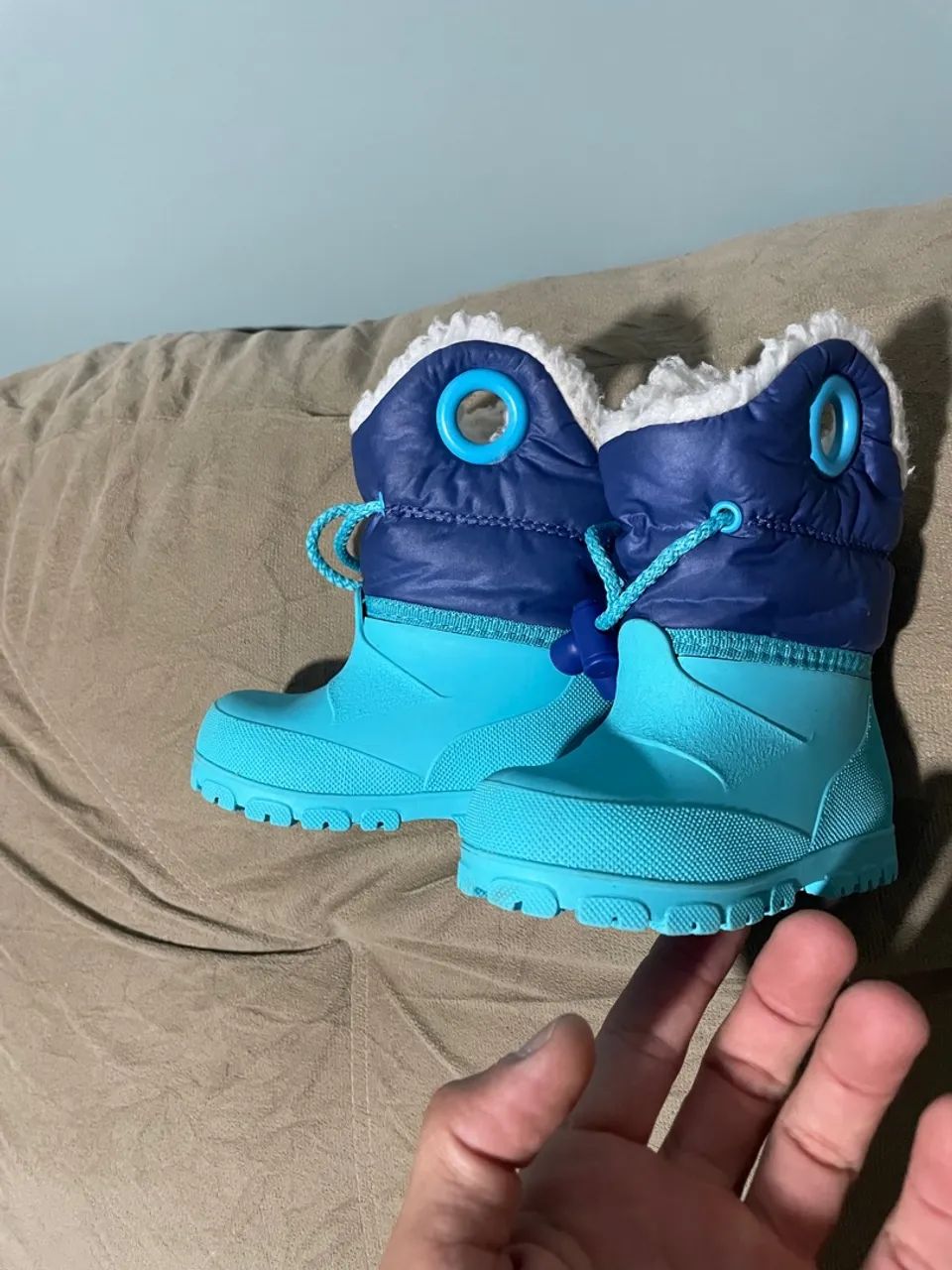 Botas de Neve Infantis - Azul Turquesa