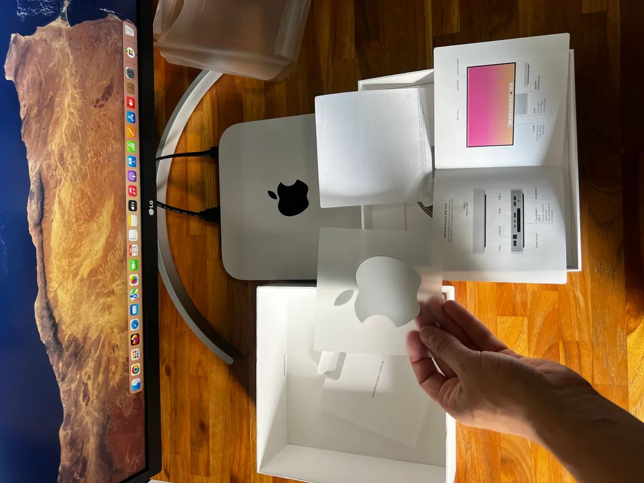 Mini Mac M1 + Monitor LG 4k 27 polegadas 