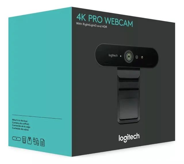 Webcam Ultra Hd 4k Pro Com Microfone Embutido Brio Logitech Cor Preto - Foto 3